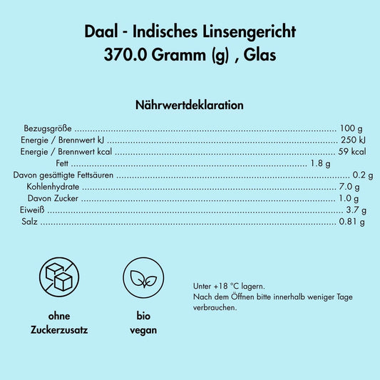 Bio-Daal: Linsengericht mit Gemüse