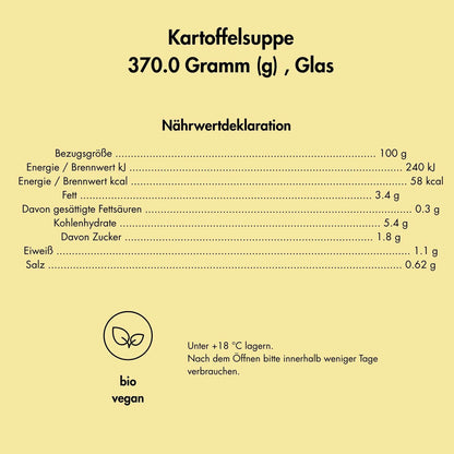 Bio-Kartoffelsuppe: Herzhaftes Wurzelgemüse trifft feine Kräuter